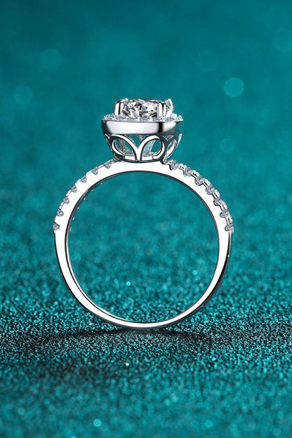 Hazel Blues® | Square Moissanite Ring