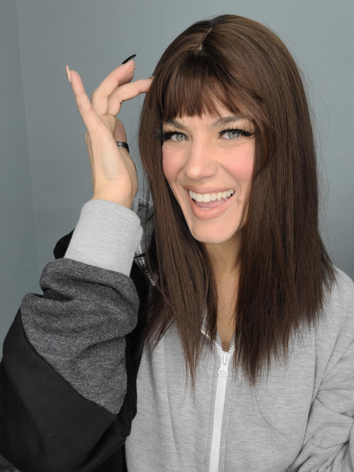 Hazel Blues® | Straight Synthetic Wig in Brown