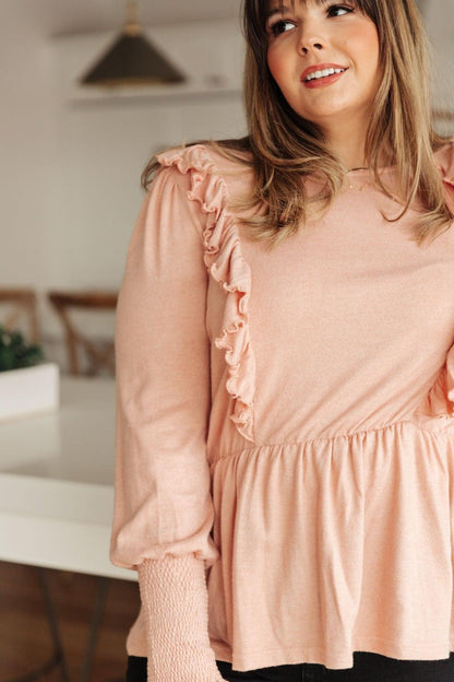 Hazel Blues® | Sweet Confession Top In Blush