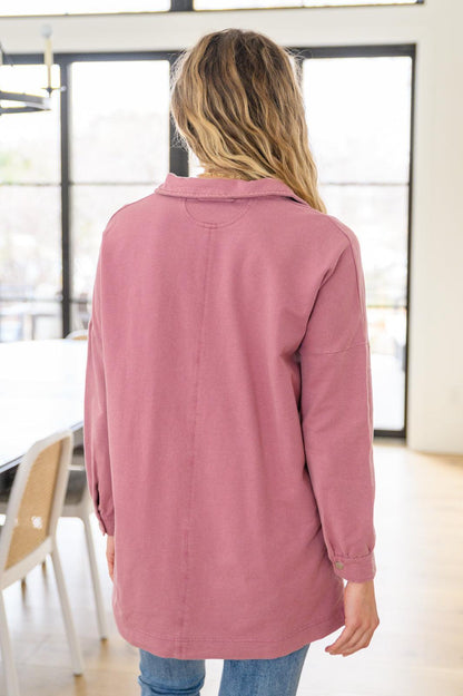 Hazel Blues® | Sweet Crush Collar Pullover in Mauve