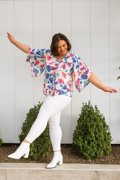 Hazel Blues® | Talia High Waisted White Skinny Jeans