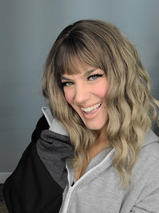 Hazel Blues® | Wavy Synthetic Wig Blonde Ombre