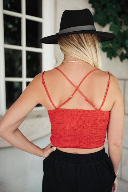 Hazel Blues® | Wild And Free Crop Top in Rust