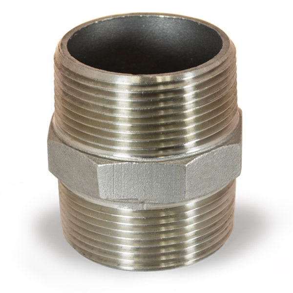 HEXAGONAL NIPPLE STAINLESS STEEL  2
