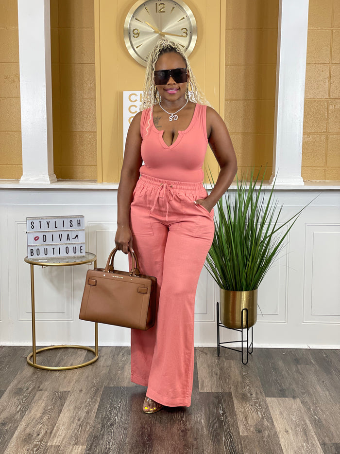 Take It Up A Notch Bodysuit (Ash Rose)