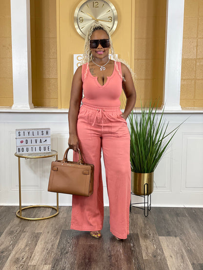 Take It Up A Notch Bodysuit (Ash Rose)