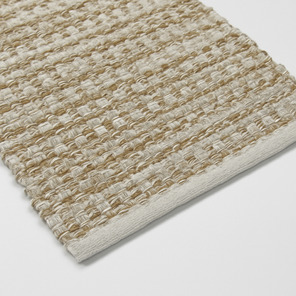 IMATRA - Tapis rectangulaire en coton avec motifs marrons 90 x 60 cm