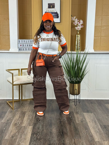In My Element Cargo Pants (Brown)