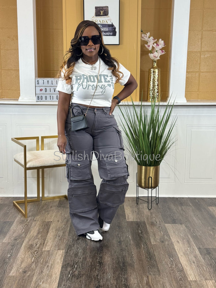 In My Element Cargo Pants (Grey)