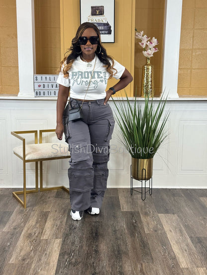 In My Element Cargo Pants (Grey)