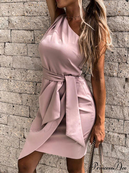 Irregular Oblique Graceful Shoulder Tops