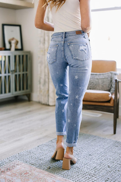 Hazel Blues® |  Juliet Star Crossed Boyfriend Jeans