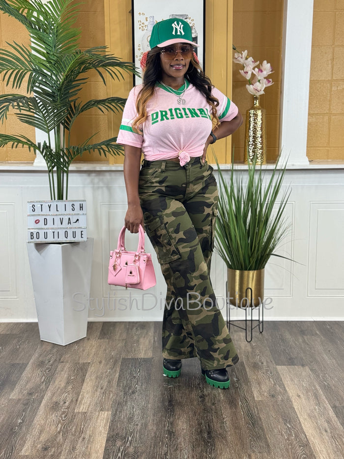 Kickin It Camo Cargo Pants