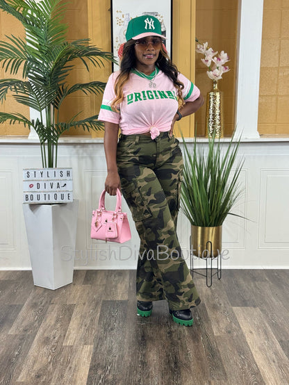 Kickin It Camo Cargo Pants