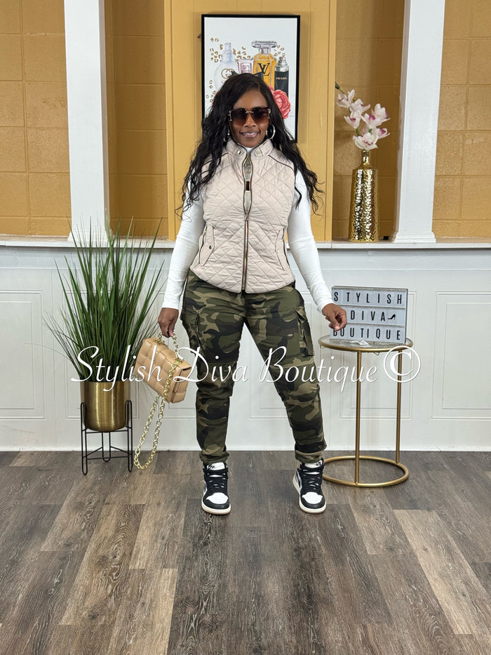Kima Camo Cargo Joggers