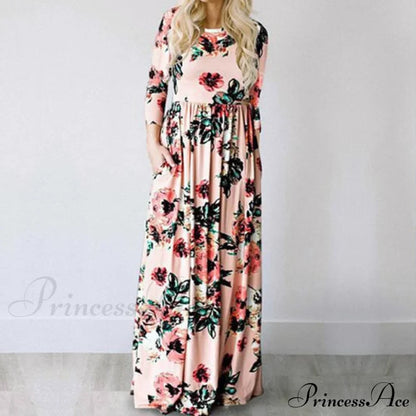 Ladies White Maxi Evening Party Dress