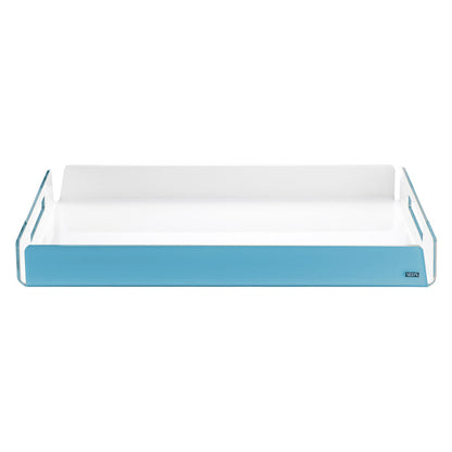 Satin Light Blue/White