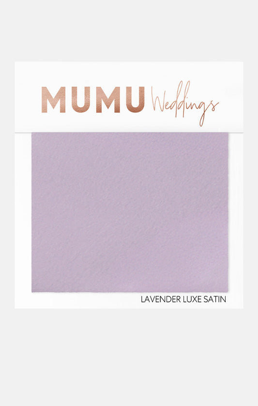 Bridesmaid Fabric Swatch ~ Lavender Luxe Satin