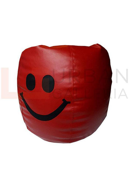 Leatherite smiley bean bag
