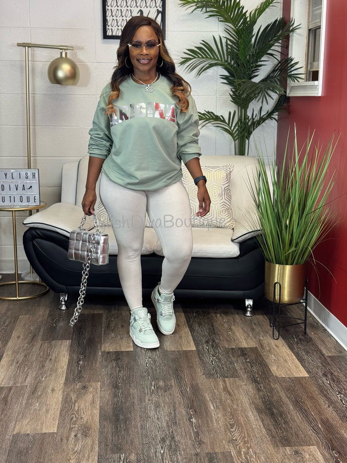 Luxe Cotton Leggings (Bone White)
