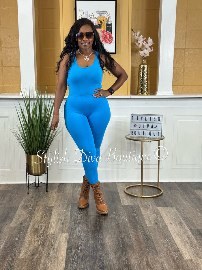 Luxe Cotton Leggings (Deep Sky)