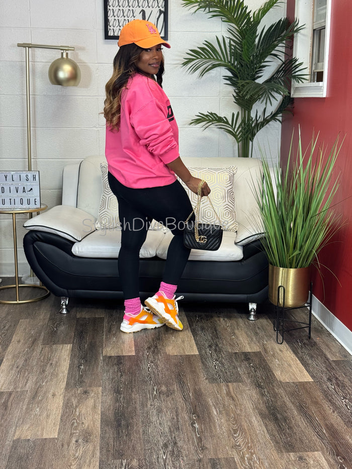 Luxe Cotton Leggings up to 3XL (Black)