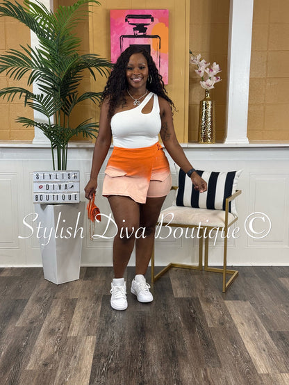 Maddy One Shoulder Bodysuit (White)