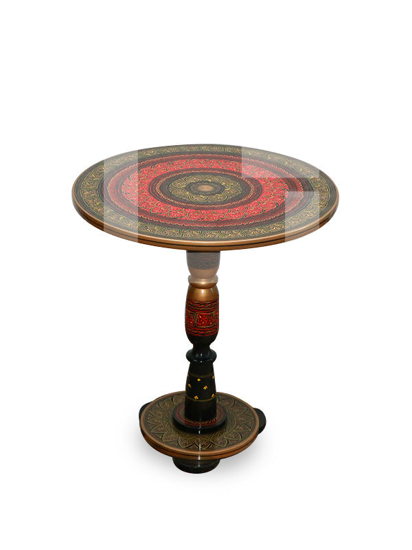 Maroon Naqashi Table