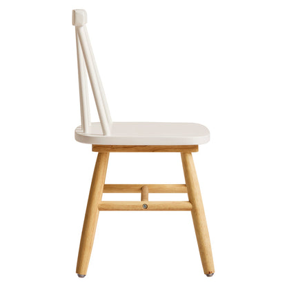 NESNA - Lot de 2 chaises pour enfants en bois blanc
