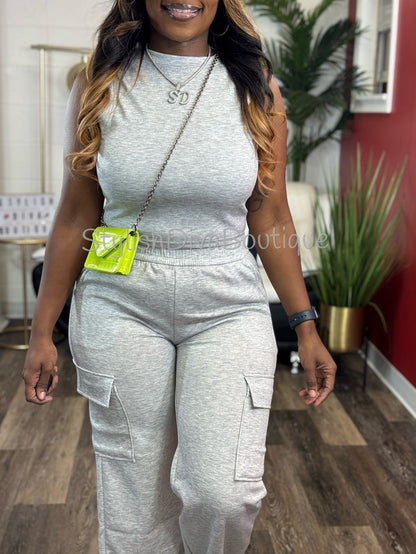 On the Go Cargo Set (Light Heather Grey)