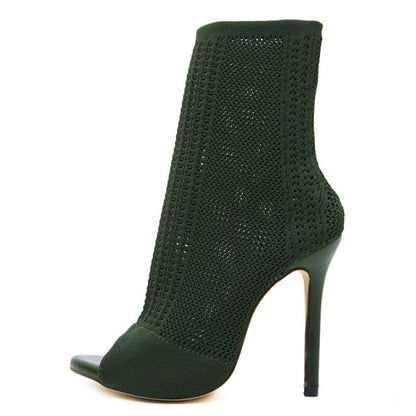 Fashion Sock Ankle Boots- Sansa Costa