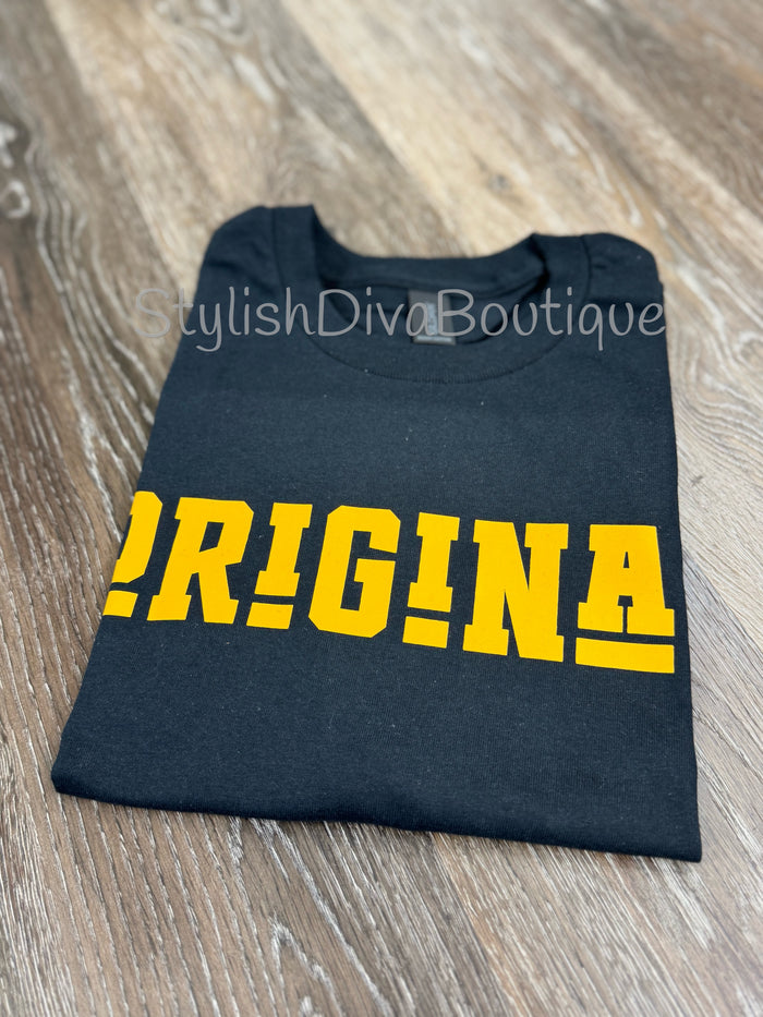 ORIGINAL Signature Graphic Tee (Black Shirt/Athletic Gold Print)