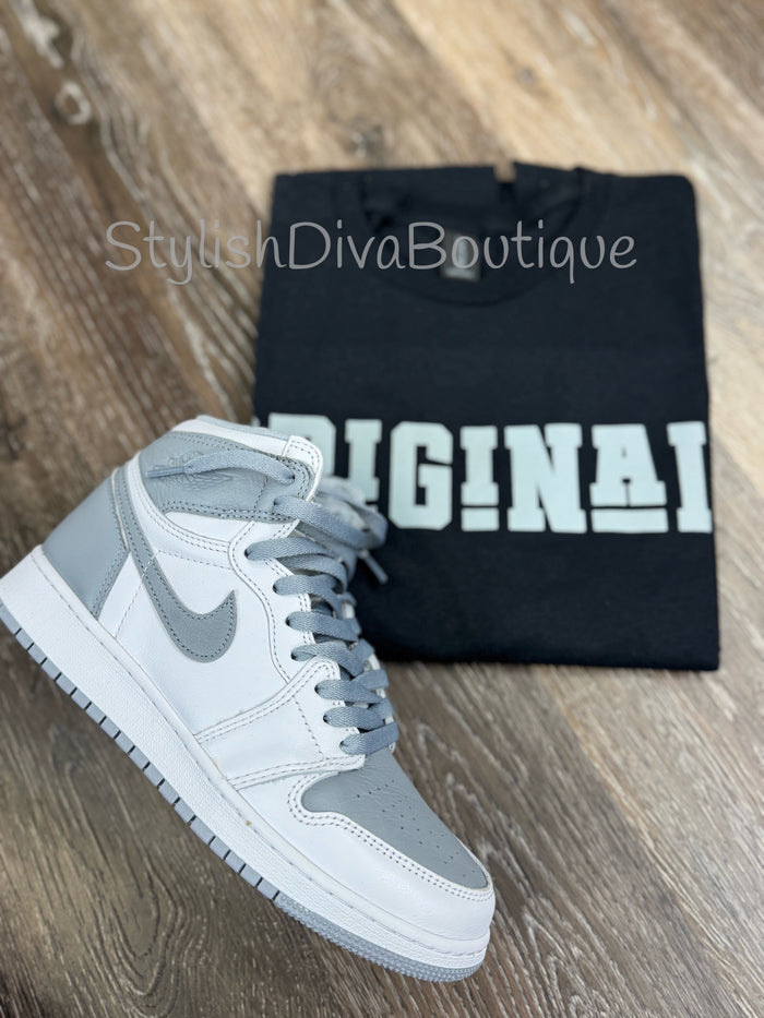 ORIGINAL Signature Graphic Tee (Black Shirt/Grey Print)
