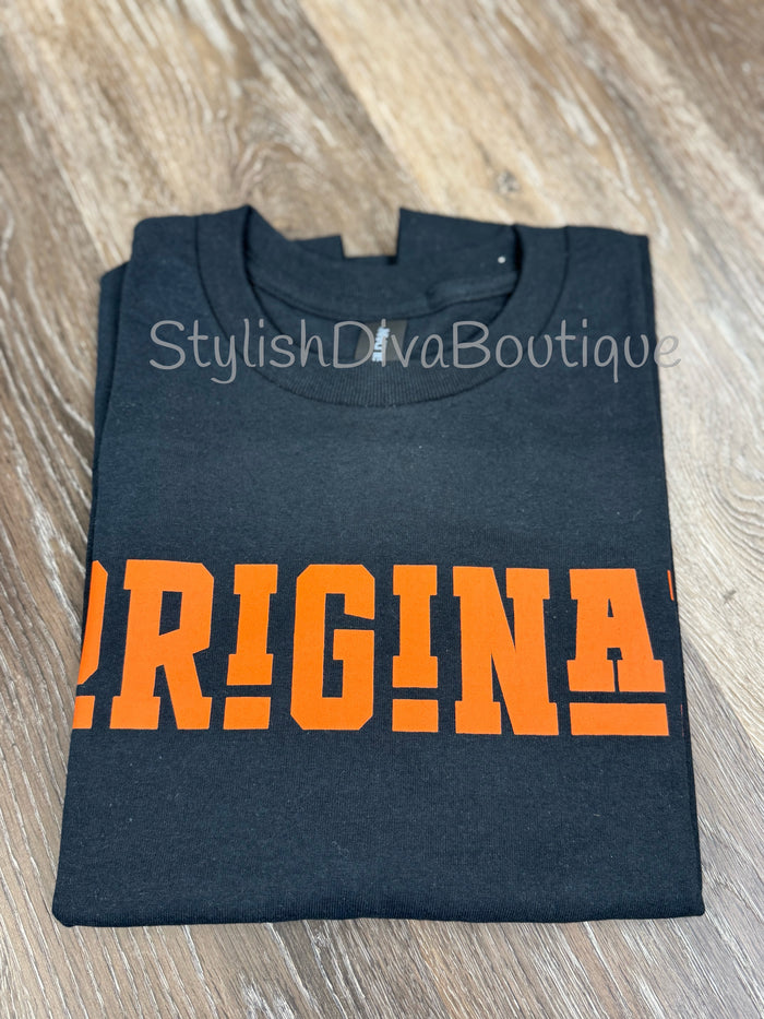 ORIGINAL Signature Graphic Tee (Black Shirt/Orange Print)
