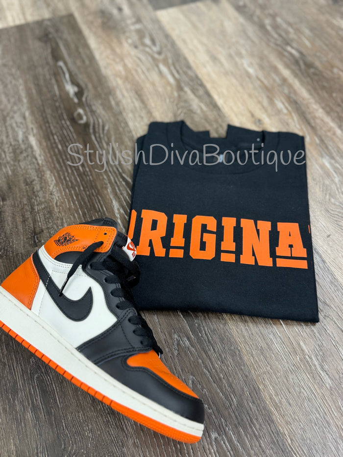 ORIGINAL Signature Graphic Tee (Black Shirt/Orange Print)