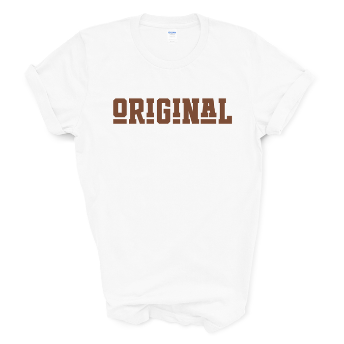 ORIGINAL Signature Graphic Tee (Brown Print)