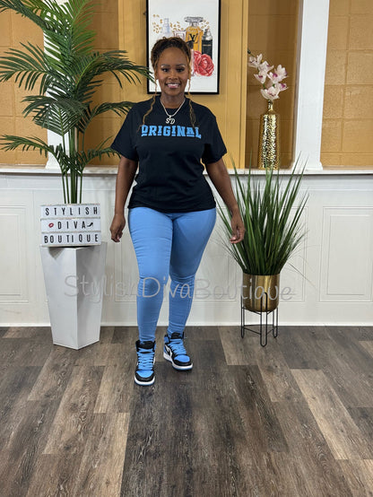 ORIGINAL Signature Graphic Tee (Columbia Blue Print)
