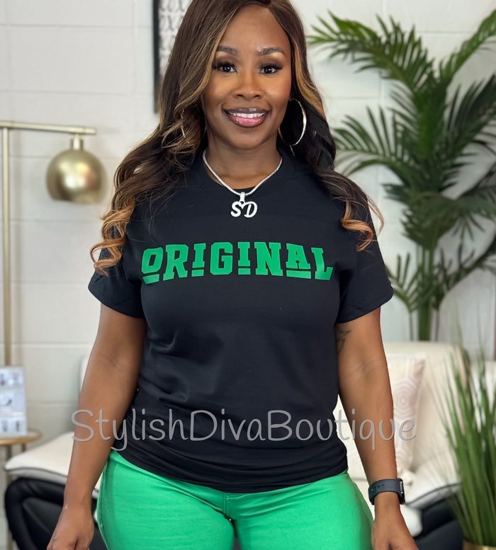 ORIGINAL Signature Graphic Tee (Green Print)