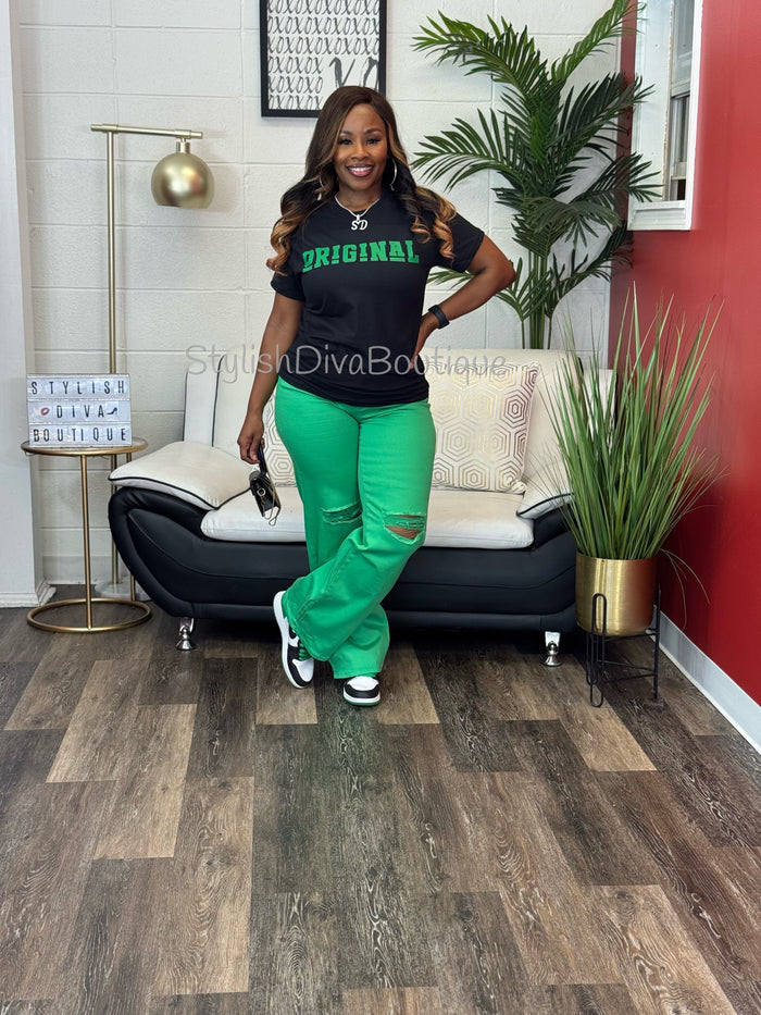 ORIGINAL Signature Graphic Tee (Green Print)