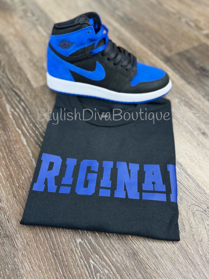 ORIGINAL Signature Graphic Tee (Royal Blue Print)