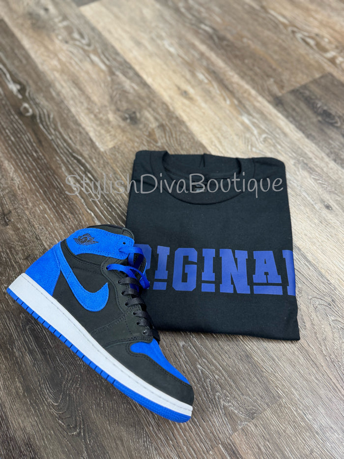 ORIGINAL Signature Graphic Tee (Royal Blue Print)