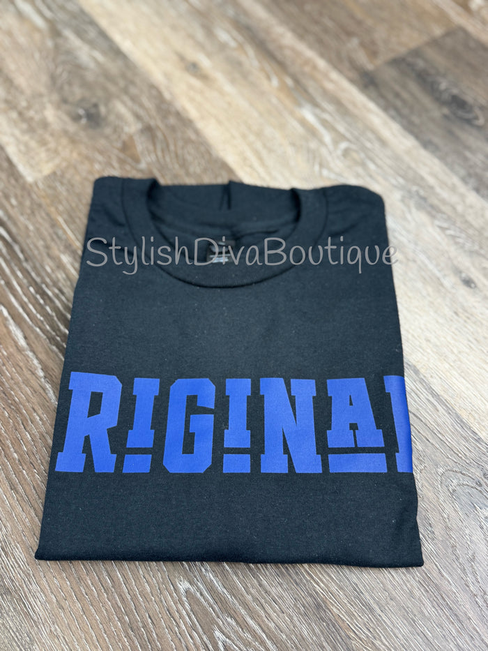 ORIGINAL Signature Graphic Tee (Royal Blue Print)