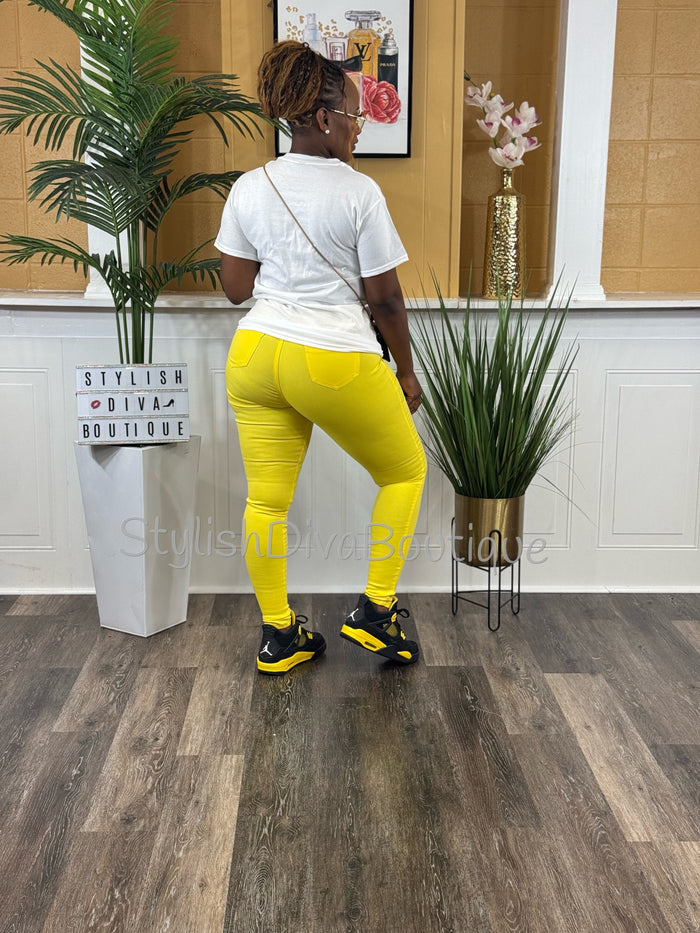 ORIGINAL Signature Graphic Tee (White Shirt/Yellow Print)