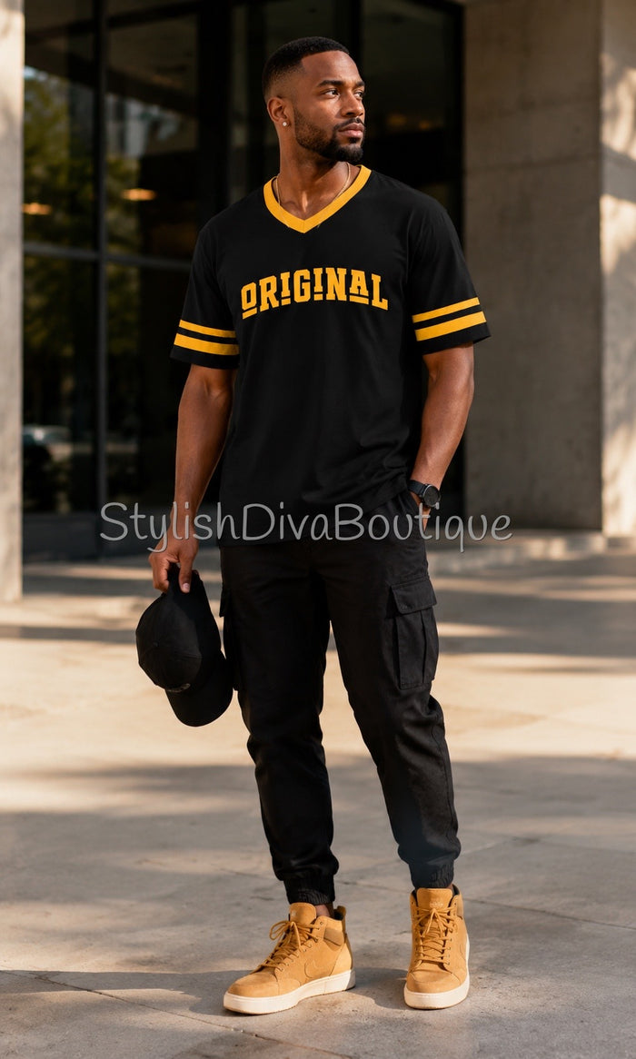 ORIGINAL Varsity Tee (Black/Gold)