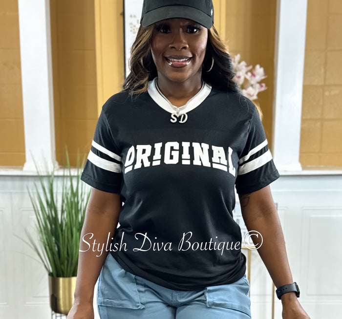ORIGINAL Varsity Tee (Black/White)
