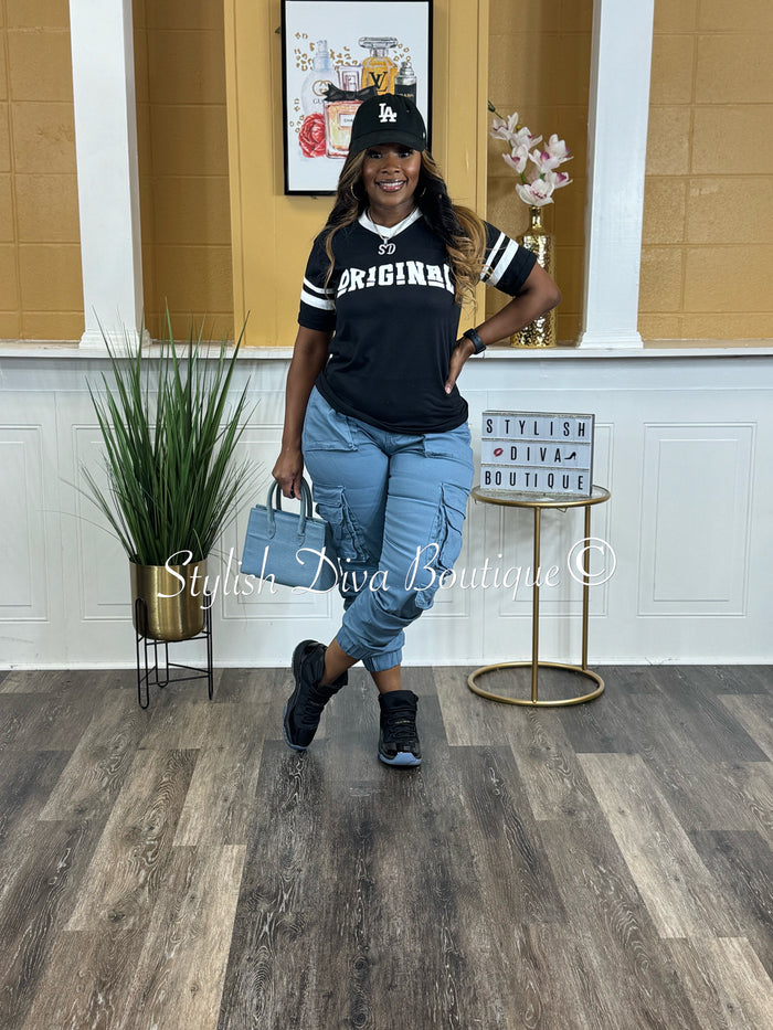ORIGINAL Varsity Tee (Black/White)