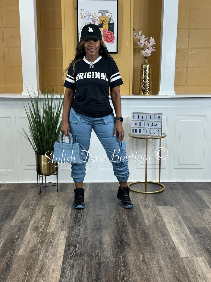 ORIGINAL Varsity Tee (Black/White)