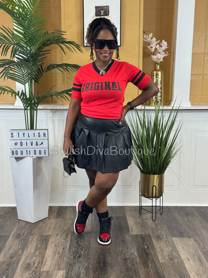ORIGINAL Varsity Tee (Red/Black)