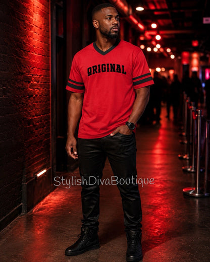 ORIGINAL Varsity Tee (Red/Black)
