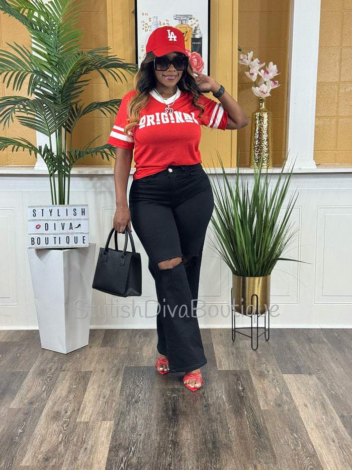 ORIGINAL Varsity Tee (Red/White)